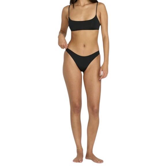 Billabong Standard Sol Searcher Hike Bikini Bottom Black Pebble Size XL New - Picture 1 of 7